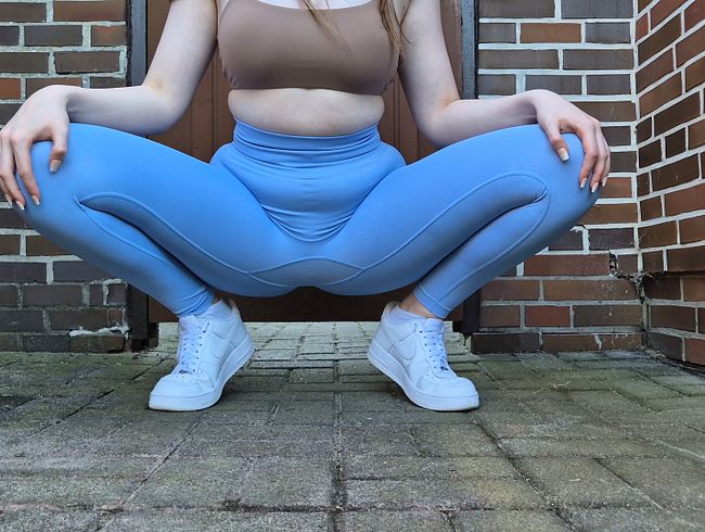 Gymleggings eingenässt