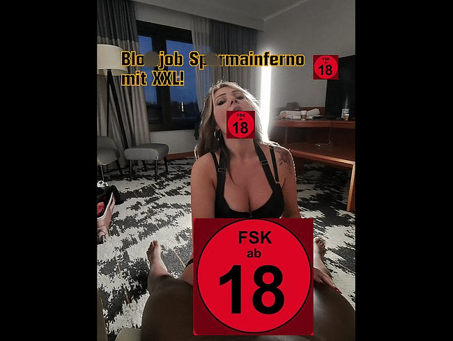 Blowjob Spermainferno mit XXL!