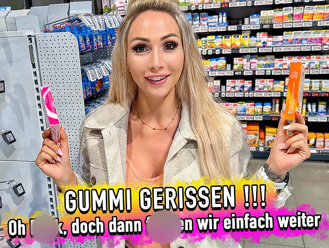 GUMMI GERISSEN - doch dann fickten wir einfach weiter !