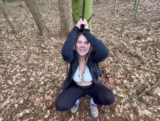 Mein geiles Sex Date im Wald - gefesselt und gefickt!